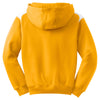 Sport-Tek Youth Athletic Gold Pullover Hooded Sweatshirt with Contrast Color