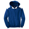 Sport-Tek Youth Royal Pullover Hooded Sweatshirt with Contrast Color