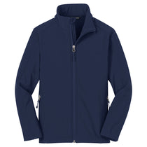 Port Authority Dress Blue Navy Youth Core Soft Shell Jacket