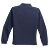 Port Authority Youth Navy Long Sleeve Silk Touch Polo