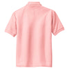 Port Authority Youth Light Pink Silk Touch Polo