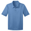 Port Authority Youth Carolina Blue Silk Touch Performance Polo