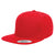 Yupoong Red Adult 5-Panel Cotton Twill Snapback Cap
