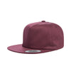 Yupoong Maroon Unstructured 5-Panel Snapback Cap