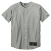 New Era Youth Grey Diamond Era Full-Button Jersey