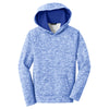 Sport-Tek Youth True Royal Electric Heather PosiCharge Fleece Hooded Pullover