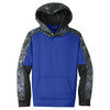 Sport-Tek Youth True Royal/True Royal Sport-Wick Mineral Freeze Fleece Colorblock Hooded Pullover