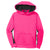 Sport-Tek Youth Neon Pink/Black Sport-Wick Fleece Colorblock Hooded Pullover