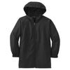 Sport-Tek Youth Black Hooded Raglan Jacket
