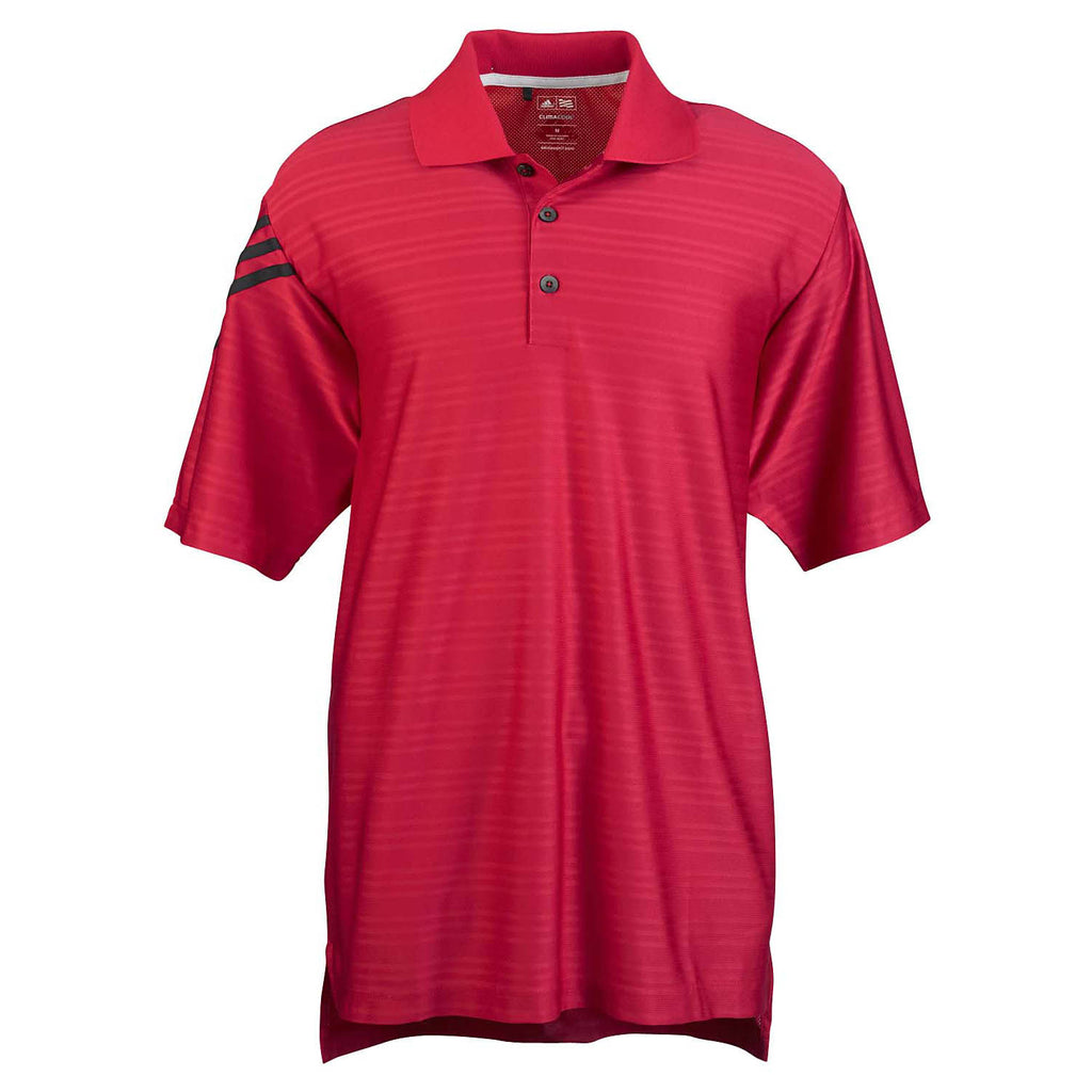 adidas Golf Men's ClimaCool Red S/S Mesh Polo