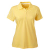 adidas Golf Women's ClimaLite Yellow/White S/S Jersey Polo