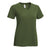 Expert Women's Military Green V-Neck Tec Tee