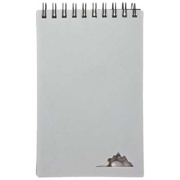 Pebble Silver 3-1/2" x 5" Stone Paper Jotter