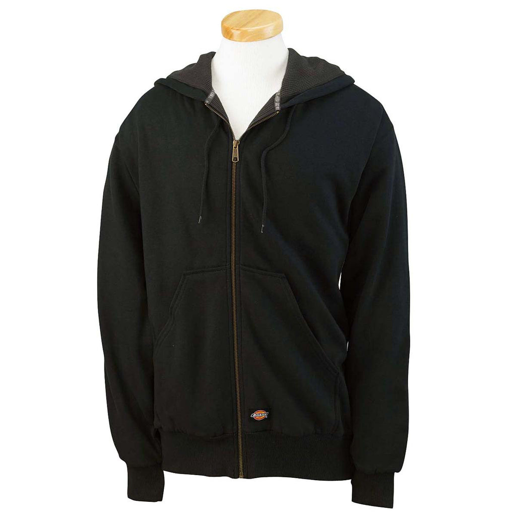 Dickies Men's Black Thermal-Lined Fleece Jacket