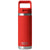 YETI Canyon Red Rambler 18 oz Water Bottle W/ Color Matching Straw Cap