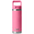 YETI Harbor Pink Rambler 18 oz Water Bottle W/ Color Matching Straw Cap