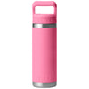 YETI Harbor Pink Rambler 18 oz Water Bottle W/ Color Matching Straw Cap