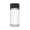 YETI White Rambler 12 oz Bottle with Hotshot Cap