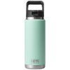 YETI Seafoam Rambler 26 oz Water Bottle W/Straw Cap